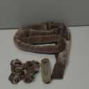 Yanibest Heatless Hair Curler, No Heat Hair Curlers to Sleep in, Overnight Satin Heatless Curling Set with Hair Scrunchies Clip, for All Hair types (Brown)