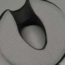 Memory Foam Donut Pillow Hemorrhoid Pillow for Office Chair Car Home Breathable Nonslip Supportive Seat Donut for Coccyx Sciatica Fleece Fabric 42X37.5X9.5Cm (Deep Gray)