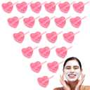 20-Pack Heart-Shaped Facial Mask Mixing Bowls with Spatulas - DIY Skincare Tool Kit for Spa-Quality Mud Masks, Perfect for Home Beauty Salon & Professional Estheticians