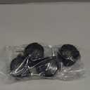 AAGUT 2" Swivel Stem Casters with Locking Brake Threaded 1/4" - 20 x 1 for Furniture and Shelves, Black Replacement Castors, Pack of 4