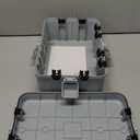 Hrensaw Large Outdoor Electrical Box(12.5x8.5x5inch),IP54 Waterproof Outdoor Outlet Covers,Weatherproof Extension Cord Covers Protect Outlet,Plug,Timer,Power Strip,Holiday Light,Grey