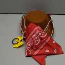 Hercicy 4 Pcs Kids Cowgirl Cowboy Hat Bow Bandana Classic Cartoon Movie Costume Western Costume Accessories for Kids Halloween Cowboy Cosplay