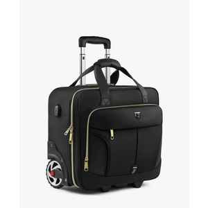 Rolling Laptop Bag,Rolling Briefcase for Men & Women,Laptop Briefcase on Wheels,Carry On Bag for Business Travel (17.3)