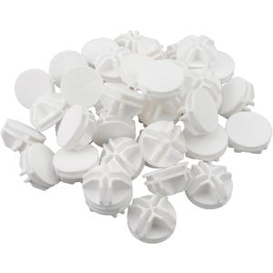 Semetall 40Pcs Wire Cube Connectors 4MM - ABS Plastic Grid Cube Organizer Connector for Modular Closet Storage Organizer and Wire Shelving-White