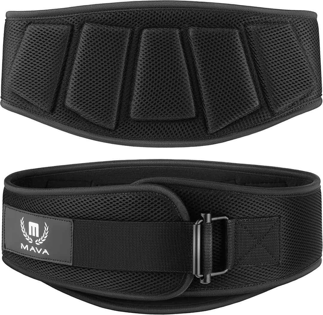 Mava Sports Weightlifting Belt for Men and Women, Weight Belt with Chain for Pullup, Gym Lifting Belt for Powerlifting, Squat, Bodybuilding, Heavy Duty Steel, Workout Belt with Comfortable Support, XXL