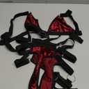 Lilosy Sexy Wireless Choker O Ring Linked Strappy Harness Lingerie Set Outfits 2 Piece .XS