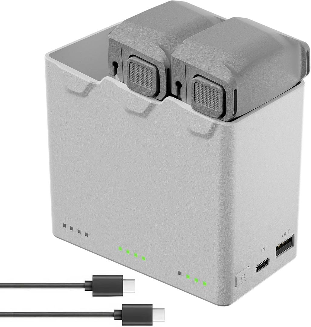 YATEOO Intelligent Flight Battery Plus(2-Pack) with Bi-Directional Charging Hub for DJI Mini 5 Pro 5000 mAh 47 Mins Flight Time Upgrade 2026 (2 Batteries with Charger)