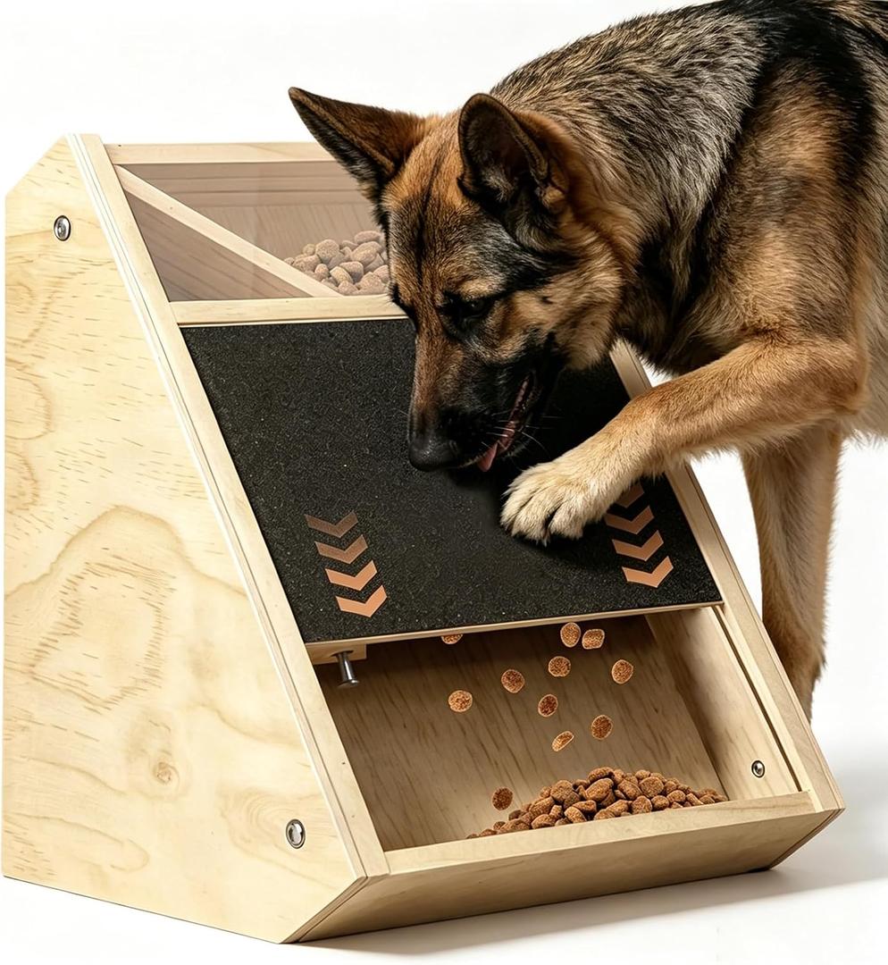 Dog Scratch Pad For Nails With Treats And 2 Sandpaper Sheets | Dog Nail Scratch Board With Treat Dispenser, Quiet Design, Interactive Toy And Slow Feeder