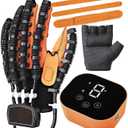 Both Hands Rehabilitation Robot Gloves, 2024 Electric Hand Function Equipment, Stroke Hemiplegia Fingers Recovery Massage Therapy, Finger Robot Rehab Gloves (Left Hand, M)