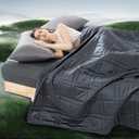 Weighted Blanket King Size 25lbs(88''x104'', Dual-Sided), Reversible King Weighted Blanket with Cozy Warm Velvet & Cooling Tencel Fabric for Adults & Couple All Season - Carry Bag Included, Dark Grey