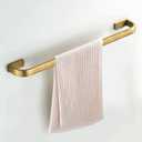 WINCASE Brass Bathroom Accessories, Bath Towel Holder Antique, Towel Bar Set Toilet Paper Holder Robe Hook Brushed Brass Wall Mounted