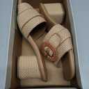 Sweet life  sandals, color natural size, 9.5  