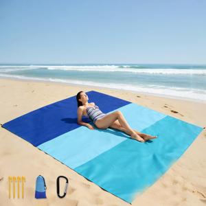 Beach Blanket Sandproof Waterproof 79''×83''Extra Large Beach Mat, Lightweight Portable Quick Dry Sand Free Mat Beach Essentials for Camping Picnic Travel Hiking