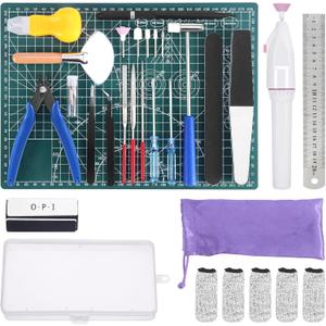 29PCS Gundam Model Tools Kit, Model Basic Tools Kit, Hobby Building Tools Kit for Gundam Basic Model Assembling, Building and Repairing