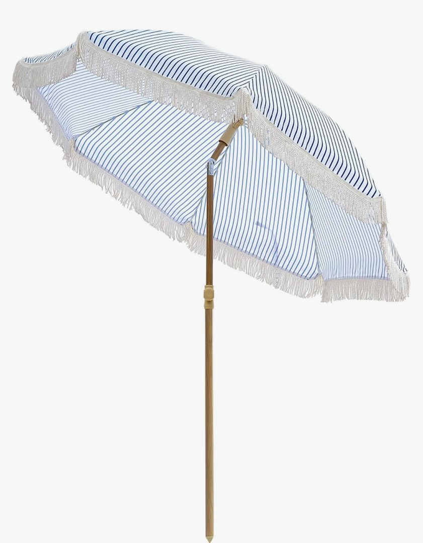 Patio Umbrella with UPF 50+ Protection, 8 Ribs, Push Button Tilt - Versatile Outdoor Shade for Garden, Courtyard, and Beach