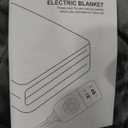 Heated Throw Blanket 50''X60'', Fast Heating Electric Blanket with 23 Heating Levels & 12 Time Settings, Soft Cozy Machine Washable Flannel Heated Blanket, Overheat Protection (Dark Gray