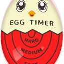 Lasubst Egg Timer for Boiling Eggs that Changes Color When Done, Red