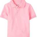 The Children's Place baby boys Fashion Color Short Sleeve Pique Polo (6-9 Months, Rose Pottery)