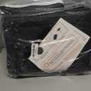 Magnetic Thermal Insulated Door Curtain for Winter Fits Door Size 32" x 80", Temporary Thermal Door Cover for Cold with Thickened Cotton, Window Insulation Kit for Sliding Glass Doorways-Black