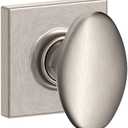 SCHLAGE F10 SIE 619 COL Sienna Residential F10SIE619COL Siena Knob with Collins Rose Passage Lock with 16080 Latch and 10027 Strike Satin Nickel Finish