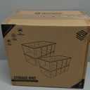 ClearSpace Pantry Organization and Storage Bins with Removable Dividers & Lids  Perfect Pantry Organizers or Kitchen Organization  Refrigerator Organizer Bins, Cabinet Organizers, 4 Pack (10" x 6" x 3" - 4 Pack)