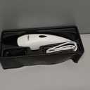 LuckyTail Pet Nail Grinder for Dogs and Cats - Super Quiet and Low Vibration Electric Dog Nail Grinder with 2 LED Lights - USB Rechargeable and Cordless - 2 Speeds - Small to Large Pets (White)