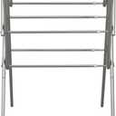 Household Essentials Clothes Drying Rack, Foldable, Expandable and Collapsible Laundry Drying Rack, Silver
