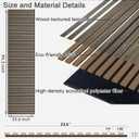 94.5 x 23.6 in Acoustic Wood Wall Panels,3D Flexible Soundproof Wall Panels,Wood Slat Wall Panel for Interior Wall Decor (White Oak)