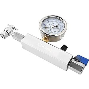 700PSI Nitrogen Regulator Kit Chuck Shock Fill Kit Pressure Test Tool Compatible with ATV,UTVs,Off-Road Bike,or Cars' Shocks with Schrader Valves