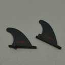 Retrospec Replacement Fins for Inflatable Paddle Board - Essential SUP Accessories Set of 2 - Removable Black Fins for Precise Steering in All Waters - Compatible with Weekender & Yogi iSUP 2 Pair
