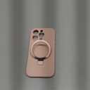 Designed for iPhone 16 Pro Case with Magnetic Invisible Stand Compatible with Mag-Safe Military Drop Tested Shockproof Silicone Phone Cases for Women Men 6.3'', Pink 251009