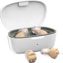 Hearing Aids for Seniors, Hearing Aid Rechargeable for Hearing Loss, Personal Hearing Amplifier with Volume Control and Portable Magnetic Charging Case, Noise Canceling Hearing Aids