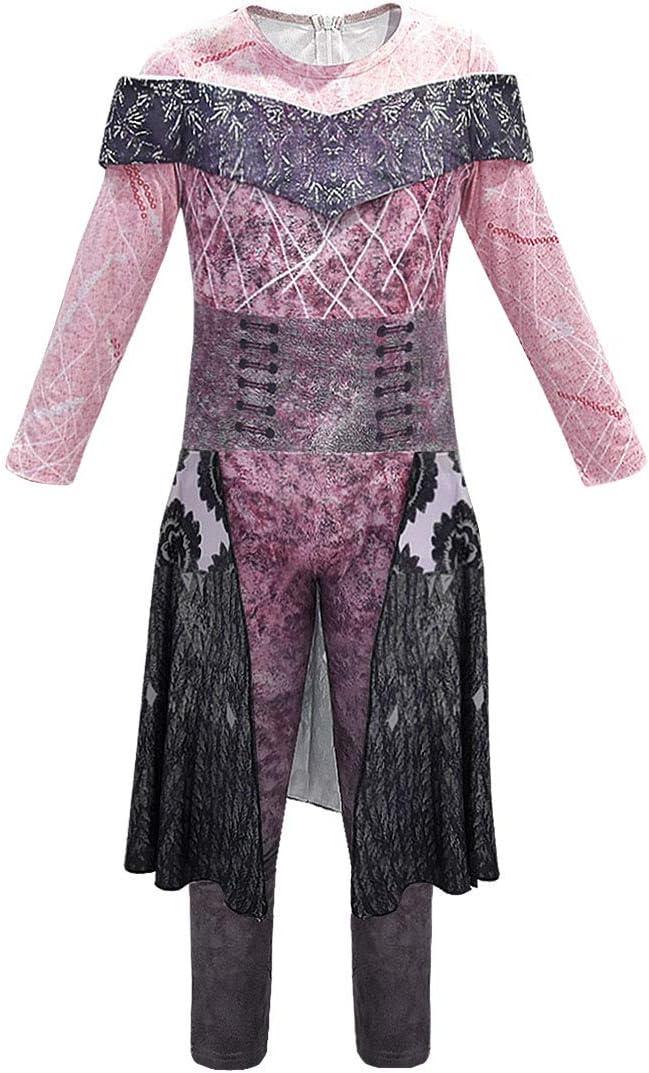 MSSmile Kid Girls Superhero Halloween Costumes Girls Bodysuit Halloween costume Party Cosplay Outfit, 130cm (7-8T), Audrey)