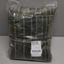 RYB HOME Striped Velvet Curtains, Luxury Classical Room Vintage Darkening Thermal Insulated Silky Soft Floral Curtains for Living Room Bedroom, 52" Width x 84" Length, Green, 2 Panels