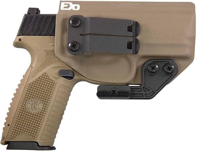 IWB Kydex Holster Compatible with FN 509 -Discreet Carry Concepts 1.5" Metal Monoblock Gear Clip - The Paladin Series - Made in USA