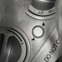 GiveBest Portable Electric Space Heater with Thermostat, 1500W/750W Safe and Quiet Ceramic Heater Fan, Heat Up 200 Square Feet for Office Room Desk Indoor Use, Silver