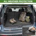 Cargo Liners for 2025 2026 Ford Expedition Max/Lincoln Navigator L Trunk Mat with Seat Back Cover Accessories, All Weather Rear Cargo Mat Backrest Protector(Only for Max & L Models)