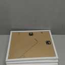 KINLINK 8x10 Picture Frame White Set of 4, Wooden Photo Frames Matted 5x7 with Plexiglass for 5x7 with Mat or 8x10 without Mat for Table and Wall Display