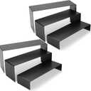 ihomecooker 6 Pc Metal Display Risers Showcase for Shoe Risers Retail Stand Cupcake Stand Dessert Stand (Black)