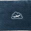 BEDELITE Travel Blanket with Bag, Ultra-Soft Jacquard Fleece Blanket with Luggage Sleeve & Backpack Clip, Airplane Blanket Travel Essentials, Navy (40"x65")
