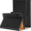 DTTO for Samsung Galaxy Tab A8 10.5 Inch Case 2022, Premium Leather Business Folio Stand Cover with Built-in Hand Strap for Galaxy Tab A8 10.5" 2022 Model [SM-X200/X205/X207], Black