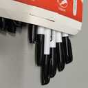 10 Pack Black Permanent Felt Waterproof Markers, Fine Point, Fade Resistant, Writes on Plastic, Metal, Glass, and Stone.