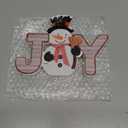Yousoontic Snowman Winter Decorations Indoor Wooden Snowman Block Farmhouse Joy Sign Winter Tabletop Decorations Table Centerpiece for Home Mantel Shelf Tiered Tray Desktop Sign Holiday Party Supplies