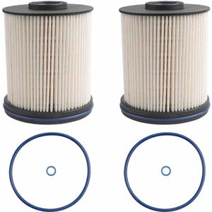 6.6 Duramax Fuel Filter (2Pcs) Fits for 2017-2021 Chevy Silverado 2500 HD 3500 HD GMC Sierra 2500 HD 3500 HD 6.6L Duramax Diesel Replaces# TP1015, 22937279, 23456595, 23304096