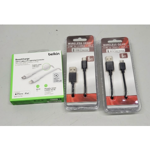 MICRO USB SYNC & CHARGE CABLE 6FT BLACK 2 SET,Boost Charger