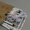 SWTYMIKI Large Stuffed Animal Storage - Over The Door Stuffed Animal Organizer, Toy Stuffy Storage for Nursery Play Room Bedroom Kid Room, Plush Organizer (White, 3-Tier)