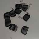 Kingdder 9 Pcs Garage Door Remote Compatible with Linear Multicode 300mhz 10 Dip Switch 3089 3060 3070 Gate Opener Remote Multicode Gate Opener with Keychain (Black)