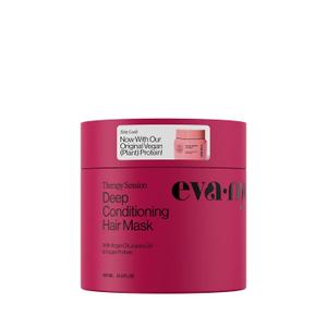 Eva NYC Therapy Session Deep Conditioning Hair Mask with Jojoba Oil + Argan Oil - Hydrate, Soften - Repair Hair Strength + Restore Damage - Sulfate Free - Warm Vanilla Scent - 13.5 fl oz