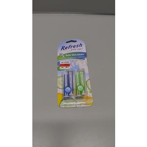 Refresh Your Car! E300888200 Dual Vent Sticks, Cucumber Melon and Fresh Linen, 4 Per Pack (Pack of 2)