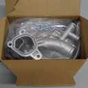 Aluminum Engine Coolant Thermostat Housing Water Outlet Kit with Coolant Reservoir Inlet Hose Compatible with 2011-2021 Chevy Cruze Sonic Trax, Buick Encore 1.4L Replaces 25193922, 902-846, 13251447